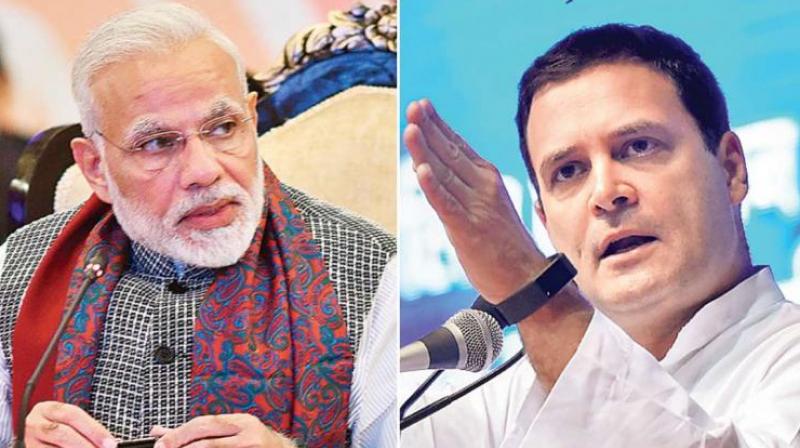 Narendra Modi and Rahul Gandhi Narendra Modi and Rahul Gandhi