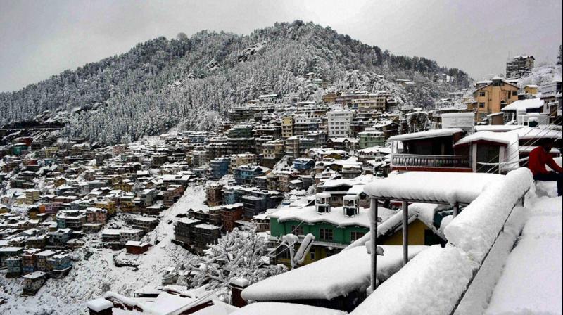 Fresh snowfall in Shimla, Kufri and Dalhousie 