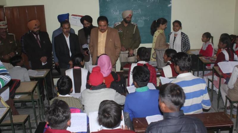 Punjab Education Minister OP Soni paid a visit to the schools of border areas Punjab Education Minister OP Soni paid a visit to the schools of border areas