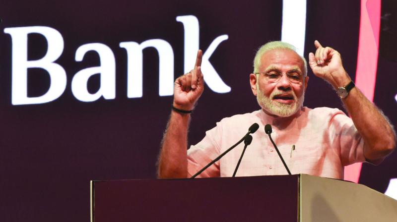 Modi blames UPA govt for bad loan mess Modi blames UPA govt for bad loan mess