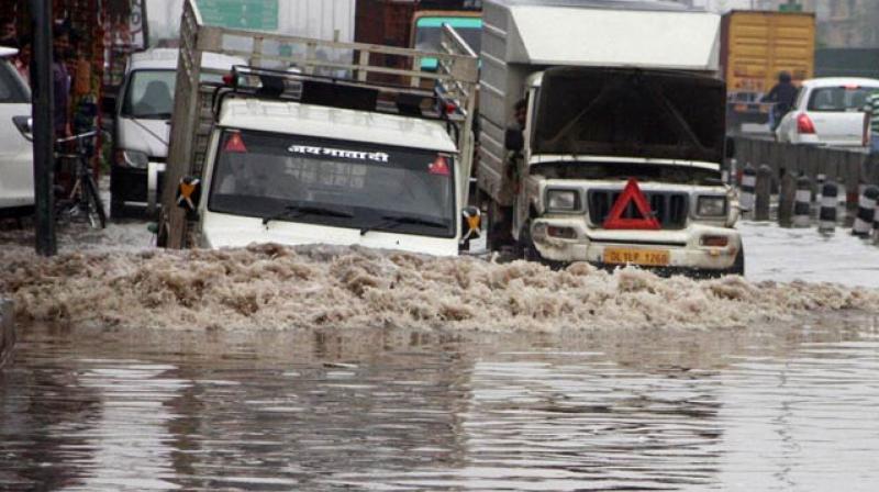 National capital witnessed waterlogging National capital witnessed waterlogging