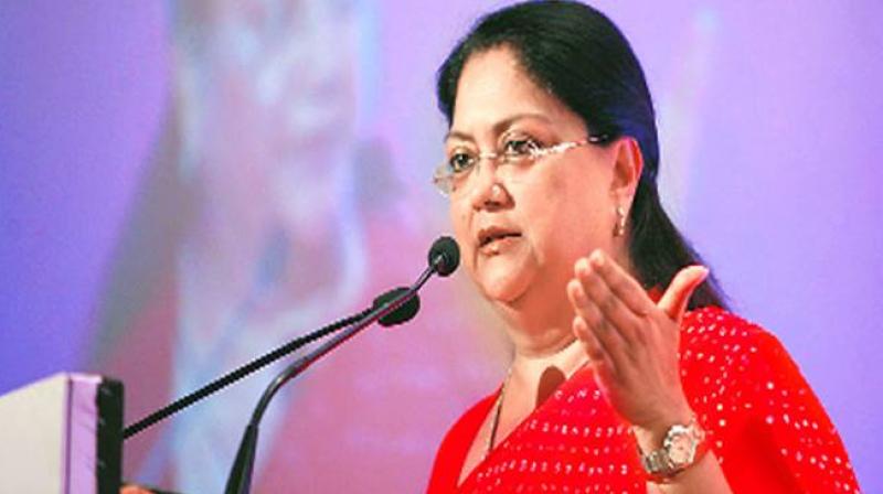 Rajasthan Chief Minister Vasundhara Raje