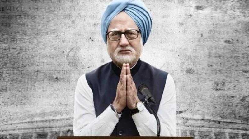 Anupam Kher as Manmohan Singh in The Accidental Prime Minister Movie