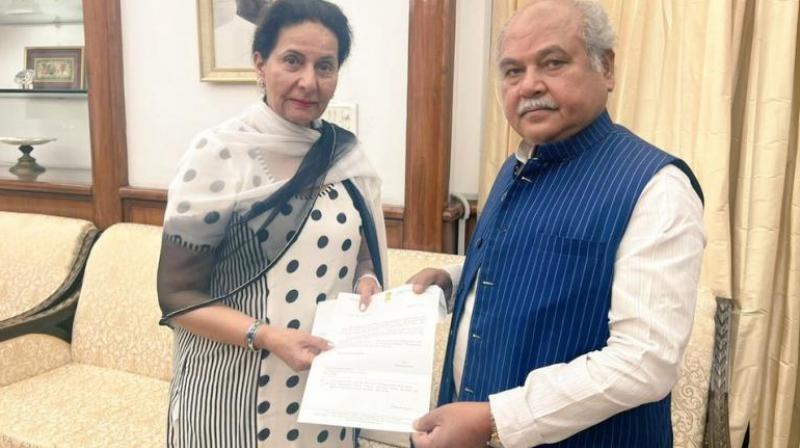 MP Preneet Kaur Meets Union Agriculture Minister 