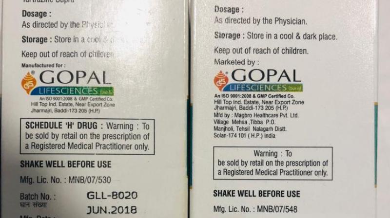 Misbranded drugs seized Misbranded drugs seized
