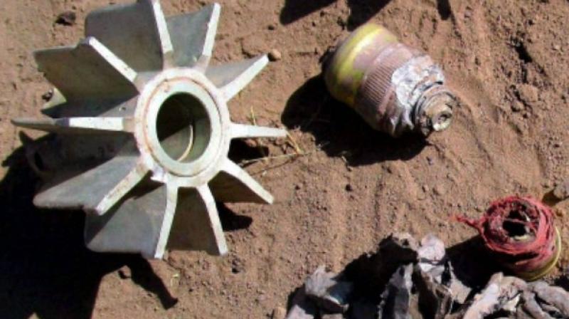 2 live mortar shells fired from Pakistani side were found lying in agriculture fields