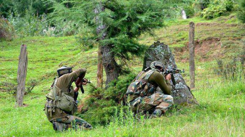 Four militants were killed