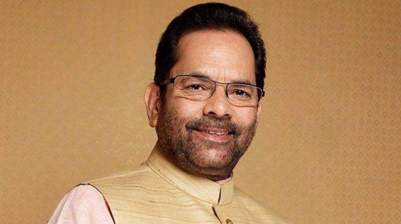 Union minister Mukhtar Abbas Naqvi