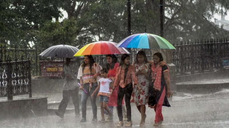 Shimla receives highest rains