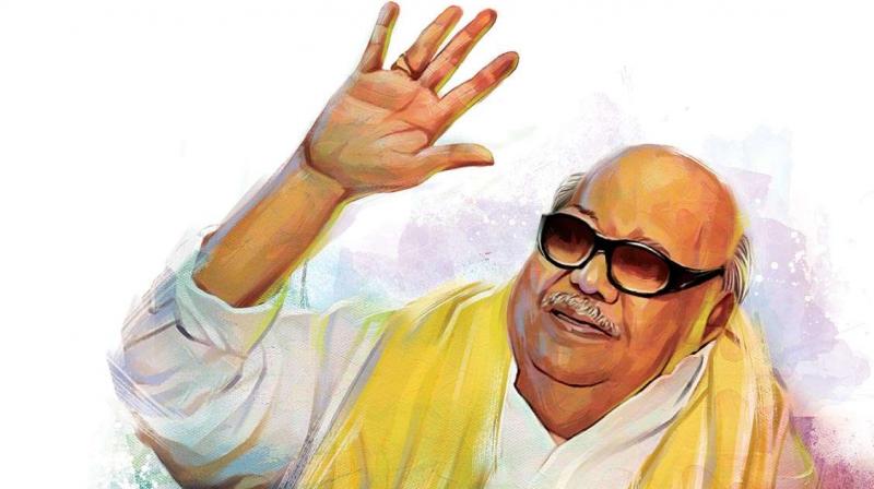DMK paid rich tributes today to its departed President M Karunanidhi DMK paid rich tributes today to its departed President M Karunanidhi