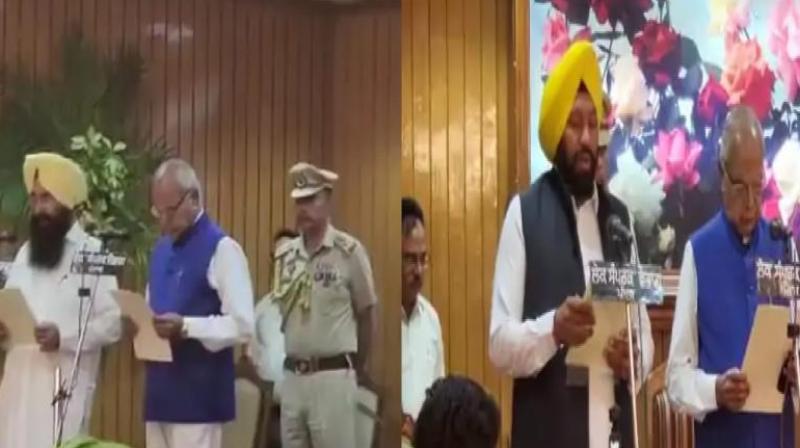 Gurmeet Singh Khudian, Balkar Singh takes oath as Ministers 