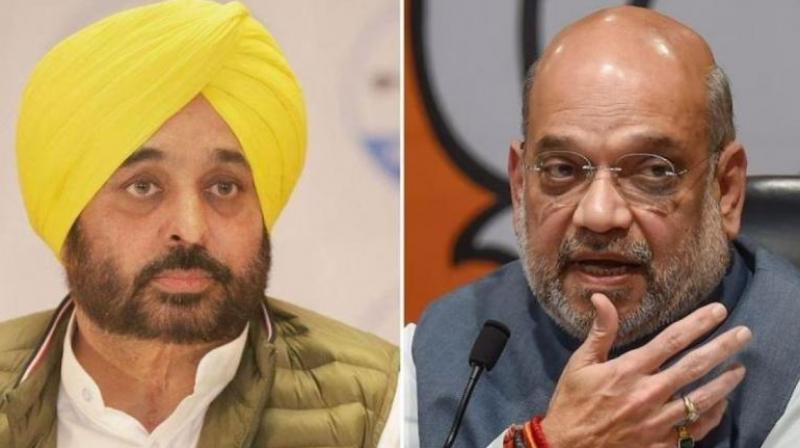 CM Bhagwant Mann and Amit Shah CM Bhagwant Mann and Amit Shah