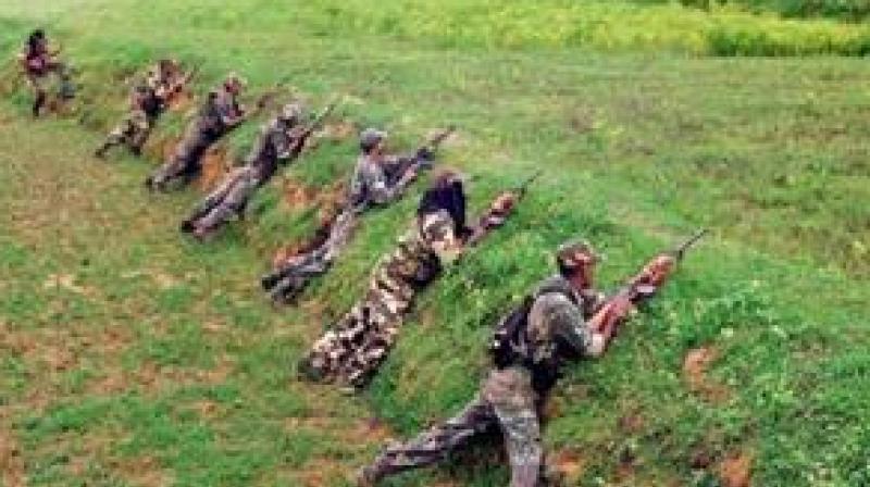 Three Naxals gunned down by security forces in C'garh Three Naxals gunned down by security forces in C'garh