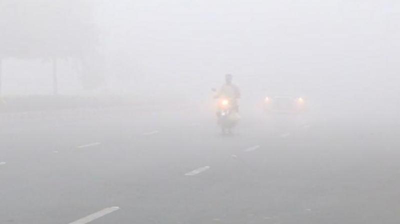 Delhi fog Delhi fog
