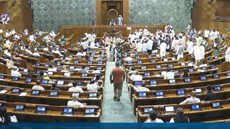 Opposition Protests in Lok Sabha Ahead of Operation Sindoor Debate; House Adjourned Till 1 PM