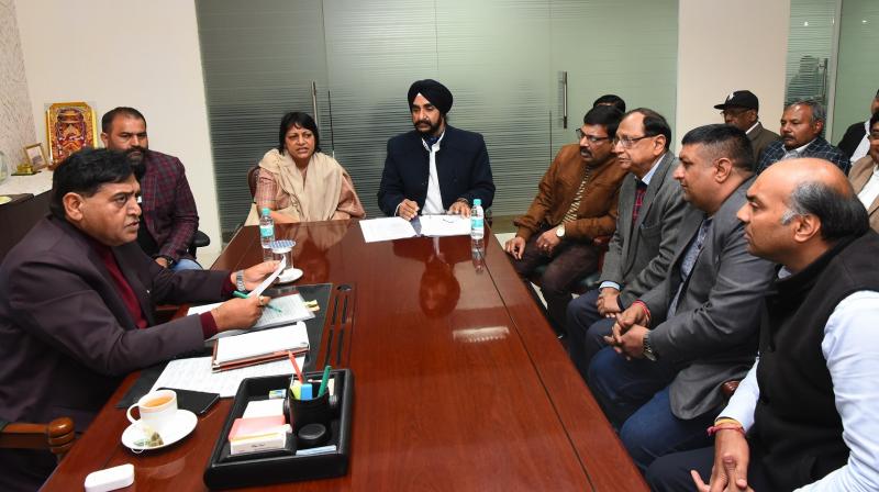 Sunder Sham Arora Industries & Commerce Minister, Punjab during his meeting with the industrialists Sunder Sham Arora Industries & Commerce Minister, Punjab during his meeting with the industrialists