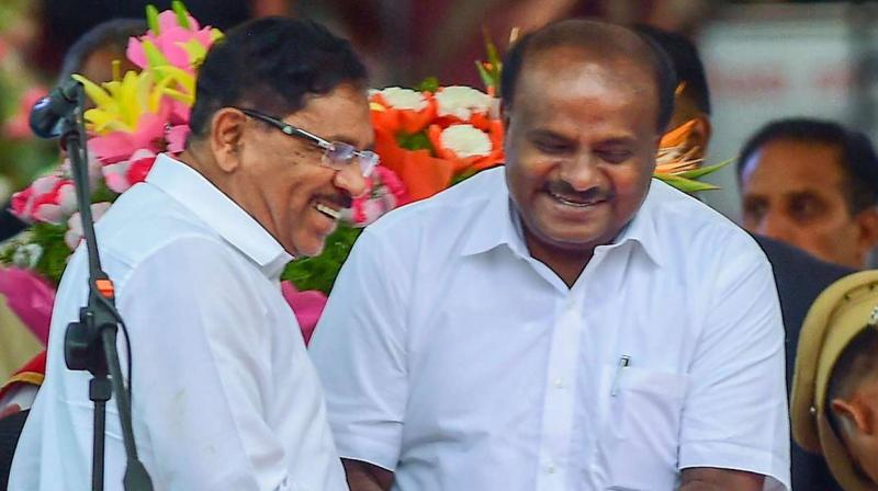 Karna ministry to be expanded on June 6, JDS-Cong to fight LS polls as allies Karna ministry to be expanded on June 6, JDS-Cong to fight LS polls as allies