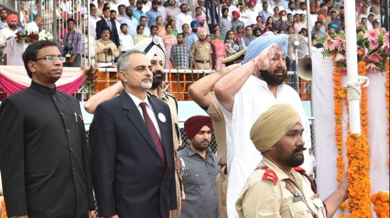 Saluting CM of Punjab on Independence Day