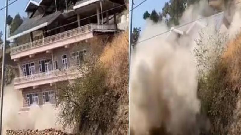 Himachal Pradesh Shimla Landslide Building Collapse News Today