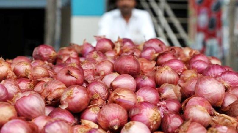 Wholesale onion prices in the national capital have shot up to Rs 23 per kg Wholesale onion prices in the national capital have shot up to Rs 23 per kg