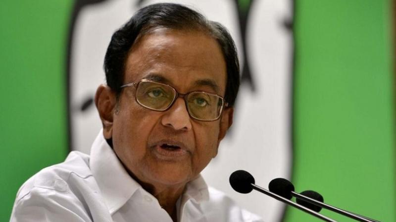 Congress leader P Chidambaram