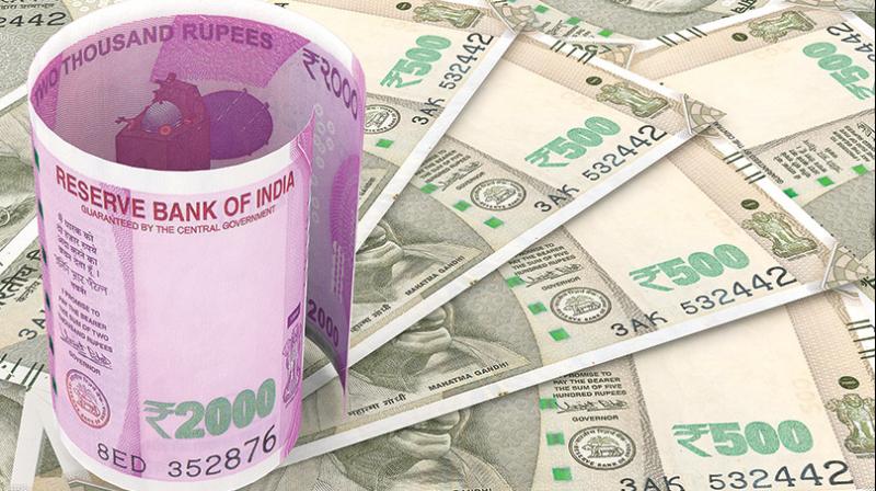Rupee falls 2 paise to 68.69 Rupee falls 2 paise to 68.69