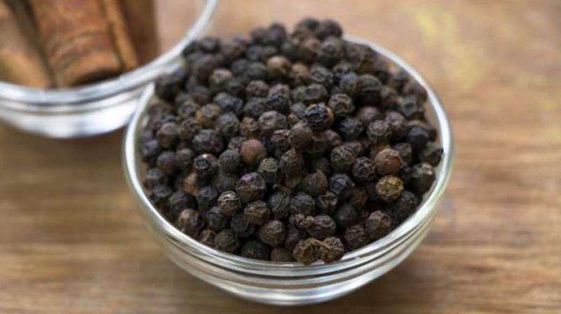 Black pepper and ginger unbleached held stable Black pepper and ginger unbleached held stable