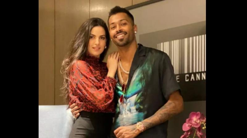 Natasa Stankovic and Hardik Pandya