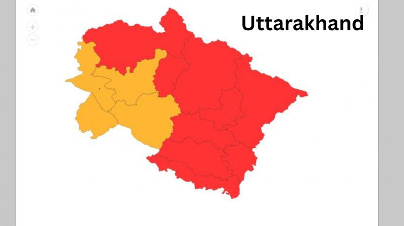 Uttarakhand Weather Updates: Entire State Under Red and Orange Alerts; Extremely Heavy Rainfall Uttarakhand Weather Updates: Entire State Under Red and Orange Alerts; Extremely Heavy Rainfall