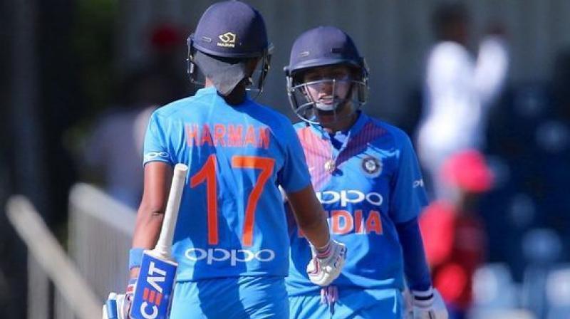 India women score 111/8 against England