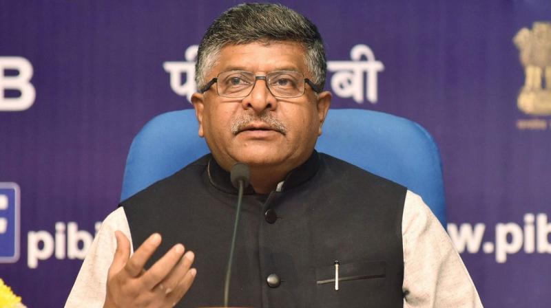 Union minister Ravi Shankar Prasad Union minister Ravi Shankar Prasad