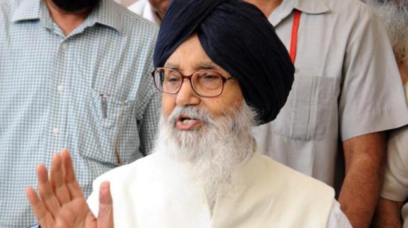 Former Punjab CM Parkash Singh Badal Former Punjab CM Parkash Singh Badal