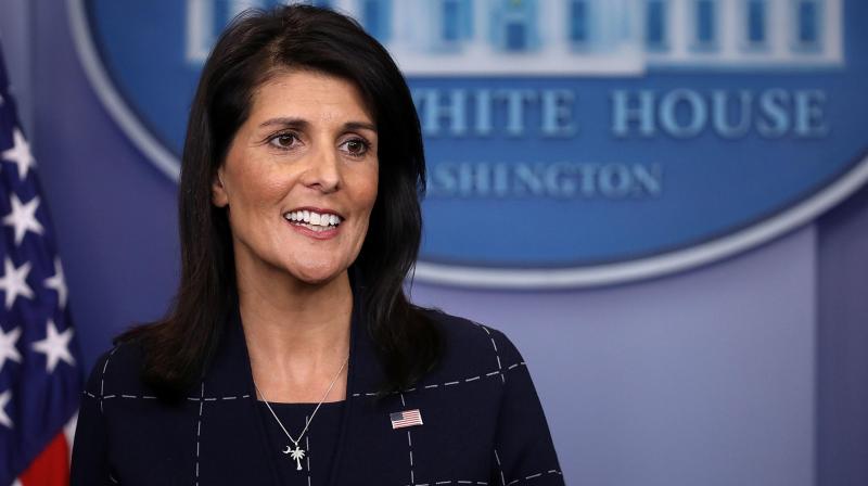 The US envoy to United Nations Nikki Haley The US envoy to United Nations Nikki Haley