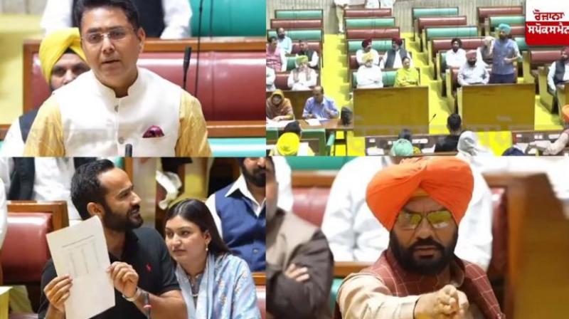 Vidhan Sabha Heated up over Sidhu Moose Wala Murder Case Vidhan Sabha Heated up over Sidhu Moose Wala Murder Case