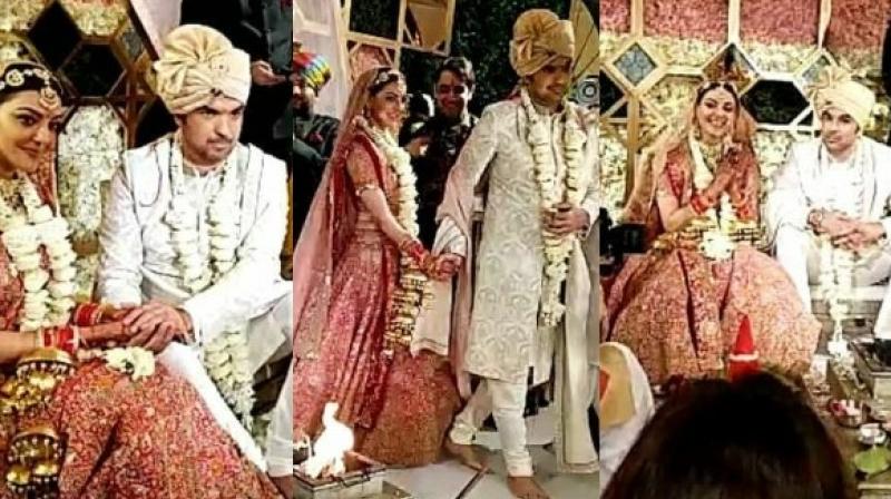 Kajal Aggarwal ties knot with Gautam Kitchlu Kajal Aggarwal ties knot with Gautam Kitchlu