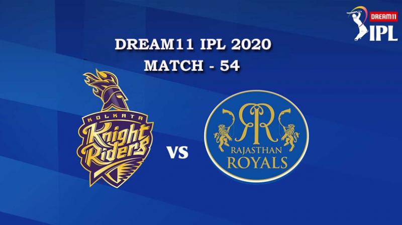 KKR VS RR  Match 54, DREAM11 IPL 2020, T-20 Match
