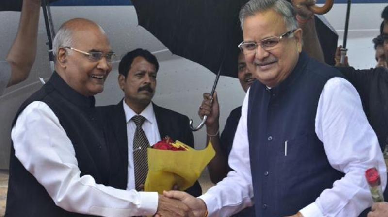 President Ram Nath Kovind arrived today in Chhattisgarh's Bastar district
