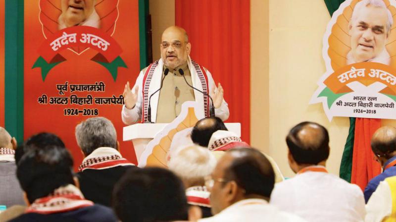 The party would win in the 2019 Lok Sabha polls with a mandate bigger than 2014: Shah The party would win in the 2019 Lok Sabha polls with a mandate bigger than 2014: Shah