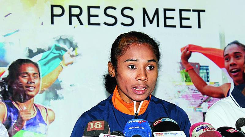 Asian Games gold medallist Hima Das Asian Games gold medallist Hima Das