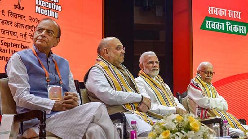 BJP passed a political resolution reaffirming the party's commitment 