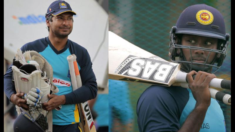 Kumar Sangakkara and Angelo Mathews Kumar Sangakkara and Angelo Mathews