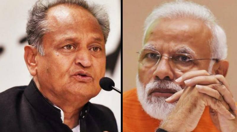Ashok Gehlot and Narendra Modi Ashok Gehlot and Narendra Modi