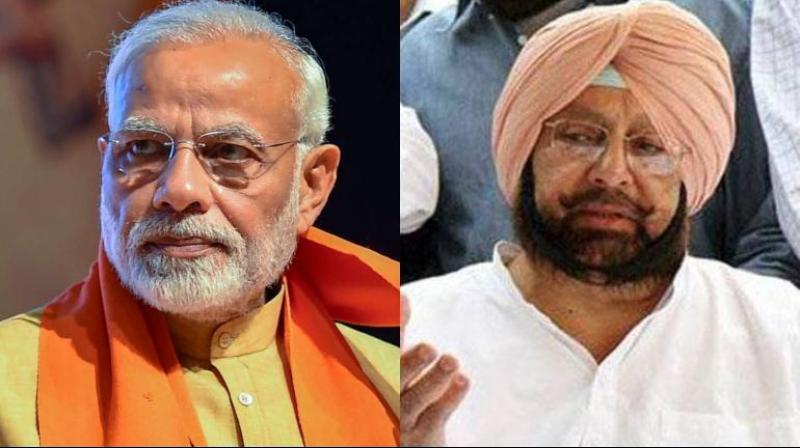 Capt Amarinder Singh and Narendra Modi