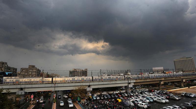 Delhiites woke up to a partly cloudy morning today Delhiites woke up to a partly cloudy morning today