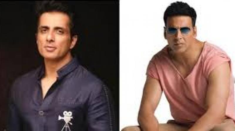 Sonu Sood and Akshay Kumar Sonu Sood and Akshay Kumar