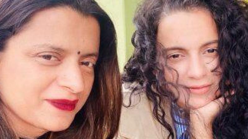 Rangoli Chandel and Kangana Ranaut Rangoli Chandel and Kangana Ranaut