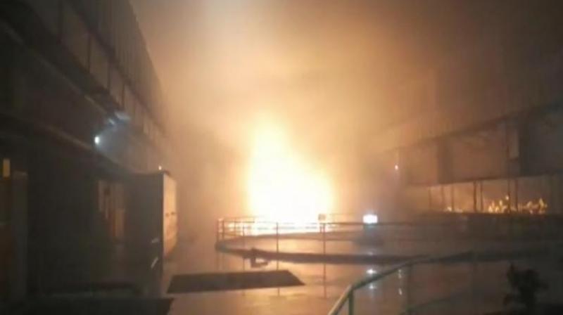 Fire at Telangana Fire at Telangana