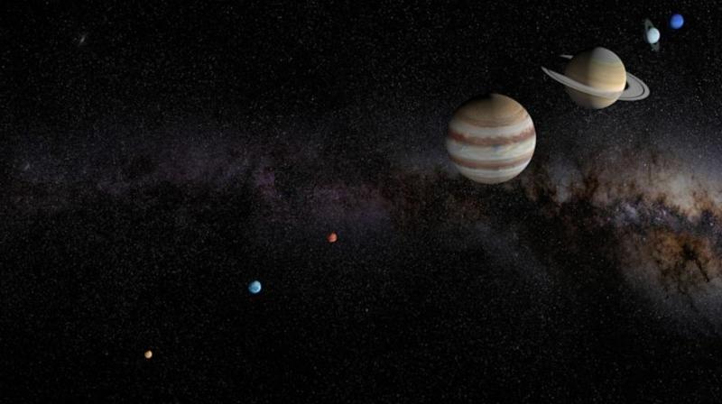 The night sky will be a stunning vision with all seven other planets in the Solar System The night sky will be a stunning vision with all seven other planets in the Solar System