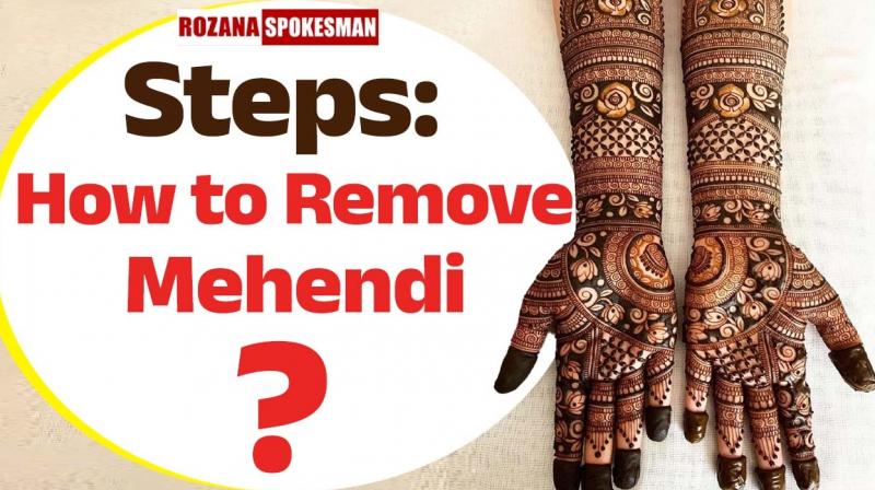 How to Remove Mehendi?