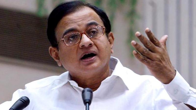 Former Union minister P Chidambaram Former Union minister P Chidambaram